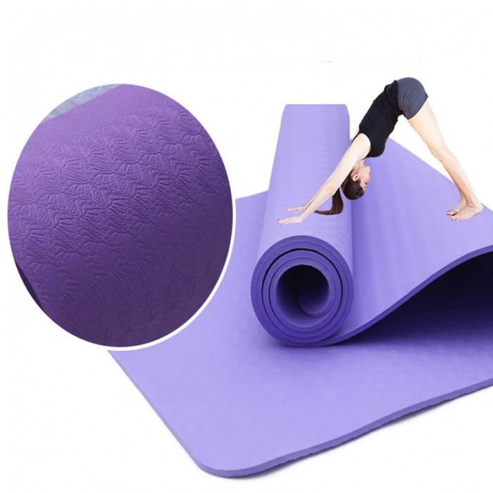 Non Slip TPE Yoga Mats Exercise Mat Eco Friendly Workout Mat Pilates Mat