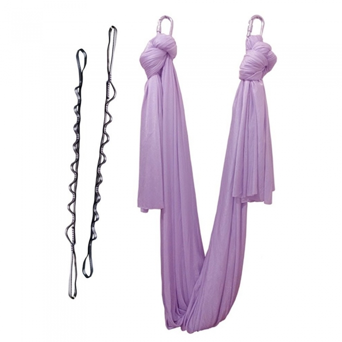 Yoga Hanging Sling with Handles Aerial Pilates Nylon Fabric Antigravity Flying Yoga Hammock