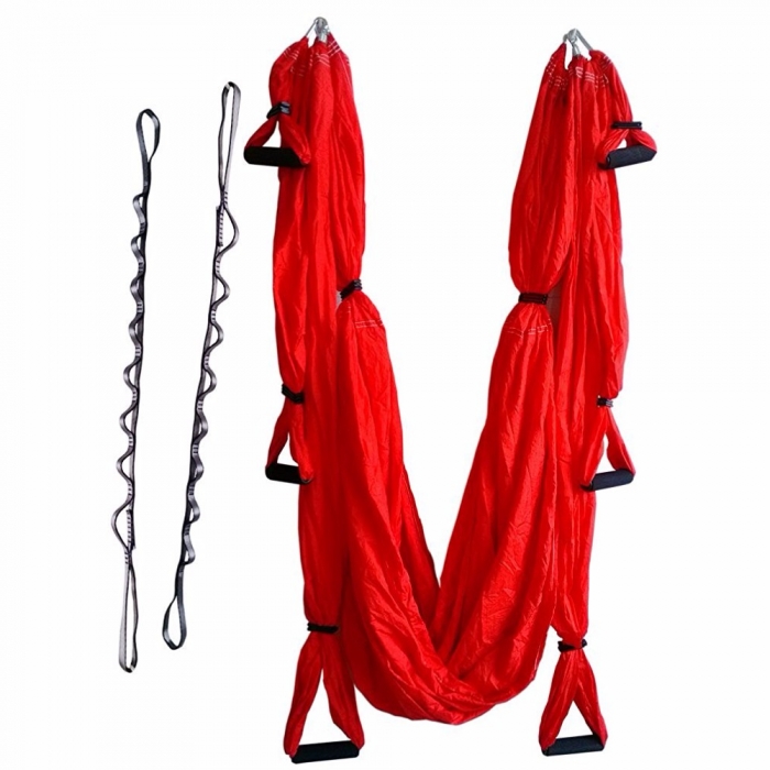 Professional High Quality Low Stretch Air Flying Yoga Hammock Silk For Aerial Yoga Hammock Anti Gravity Yoga Swing