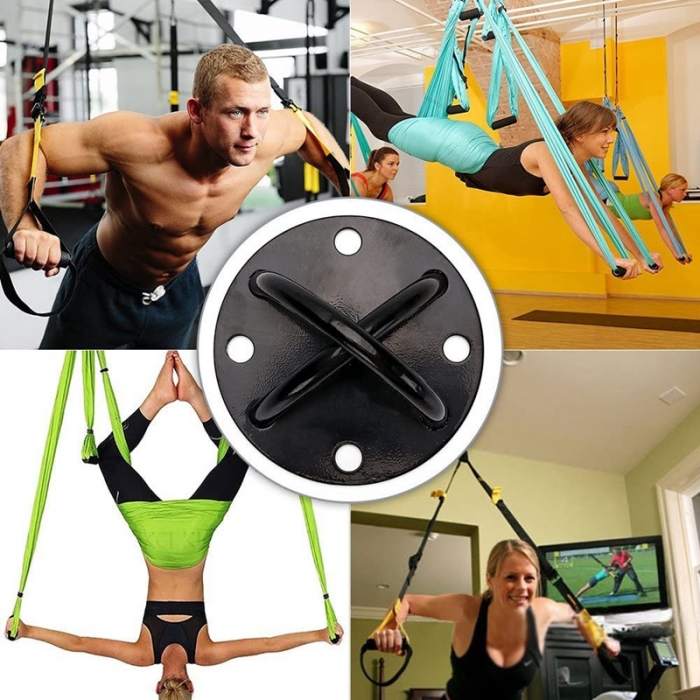 Ceiling Mount for Suspension Straps Crossfit Olympic Rings Yoga Swings Hammocks