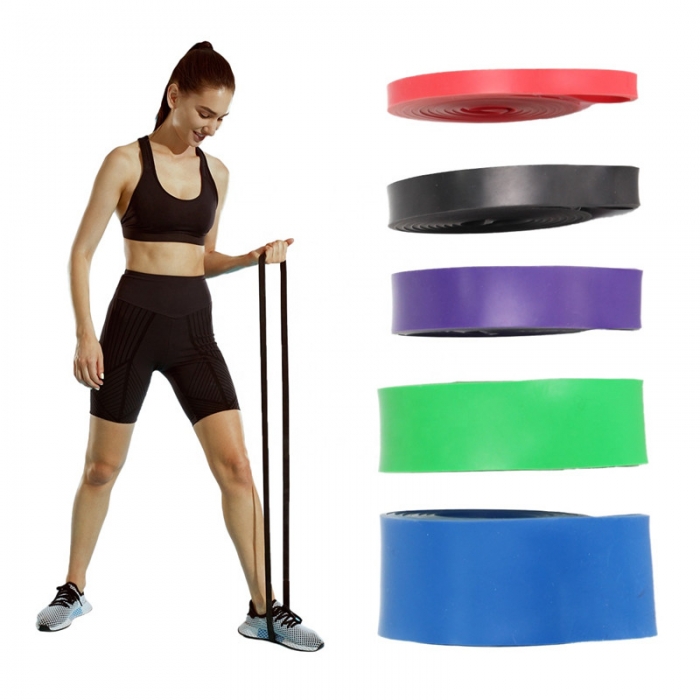 100 Natural Latex Yoga Elastic Stretch Custom Resistance Bands Exercise Band