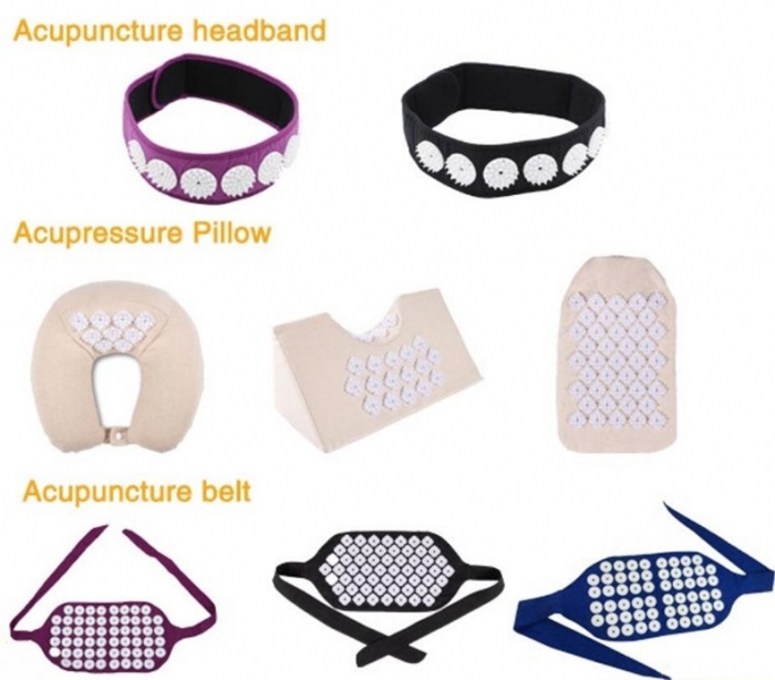 Yoga Therapy Acupressure Pillow Acupuncture Massage Mat