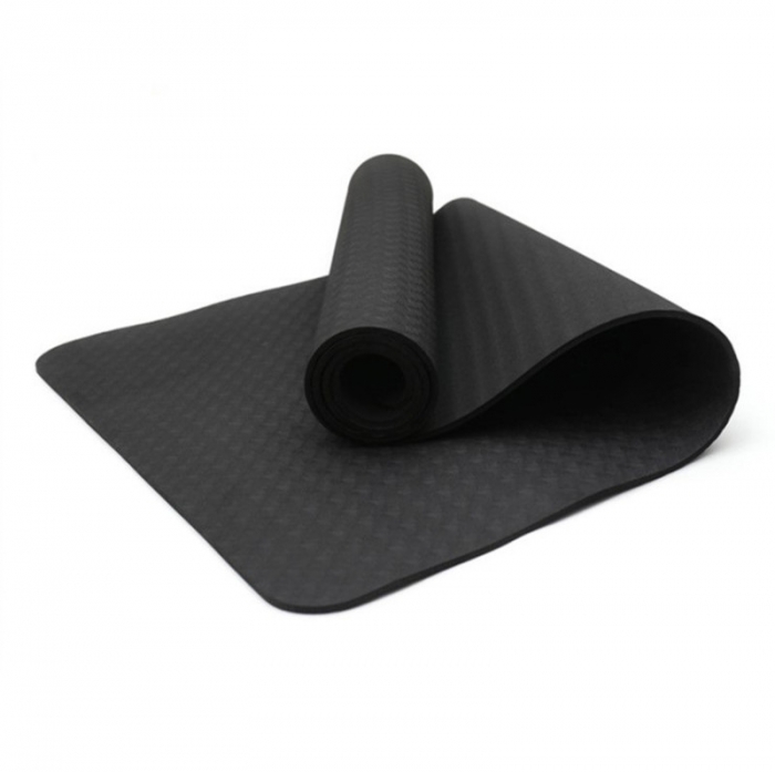 Yoga Mat Eco Friendly Exercise Mats TPE material Non Slip Textured Fitness Mat with Carrying Strap Workout Mats Thick Yoga Mats for Home Pilates and Fitness