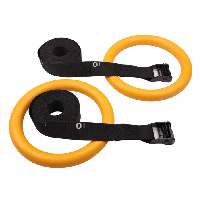 ABS Gymnastic Rings with Numbered Straps