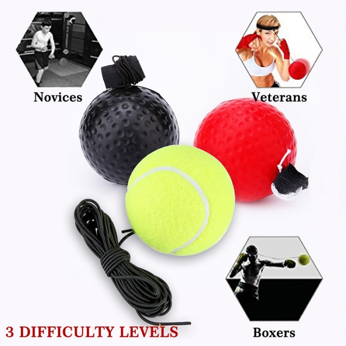 Boxing Training  Combat Decompression Vent Ball Reflex Training Coordination Ability Speed Precision Decompression,3 Balls