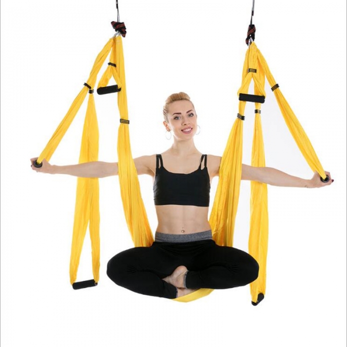 Aerial Yoga Swing Set - Yoga Hammock Swing -Flying Yoga Inversion Tool - Antigravity Ceiling Hanging Yoga Sling