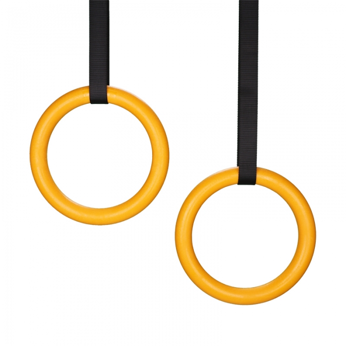 ABS Gymnastic Rings with Numbered Straps