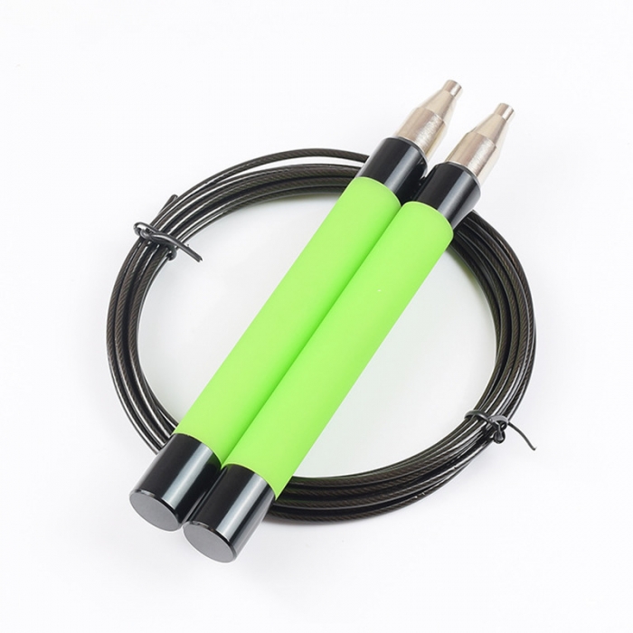 Speed Jump Rope for Fitness Tangle-Free Ball Bearing Cable Ropes, Self-Locking Adjustable Design, Anti-Slip Handles Great for Boxing, MMA, Fitness