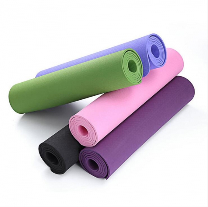 Yoga Mat for Women Anti-Tear Exercise 6mm Non Slip TPE Exercise Mat