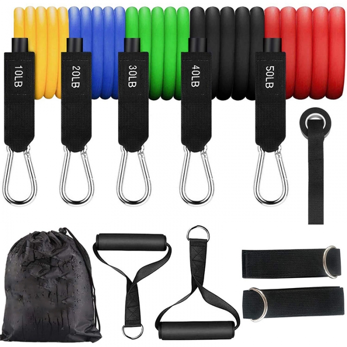 11 pcs Resistance Bands Set Tube Set Exercise Fitness