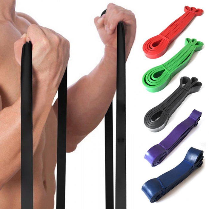 100 Natural Latex Yoga Elastic Stretch Custom Resistance Bands Exercise Band