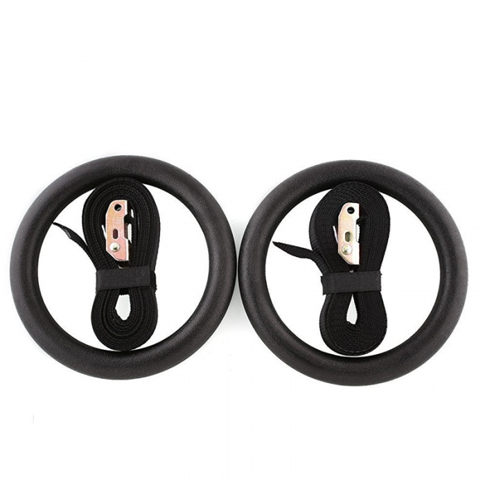 Bodyworkout Gymnastics Rings 32 mm Comfortable Grip Gymnastics Rings and Straps