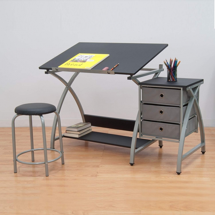 Studio Office Drafting Table Art Drawing Adjustable Craft Station